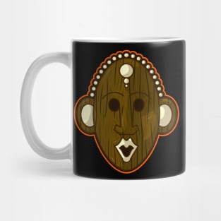 Ancient african aboriginal mask design Mug